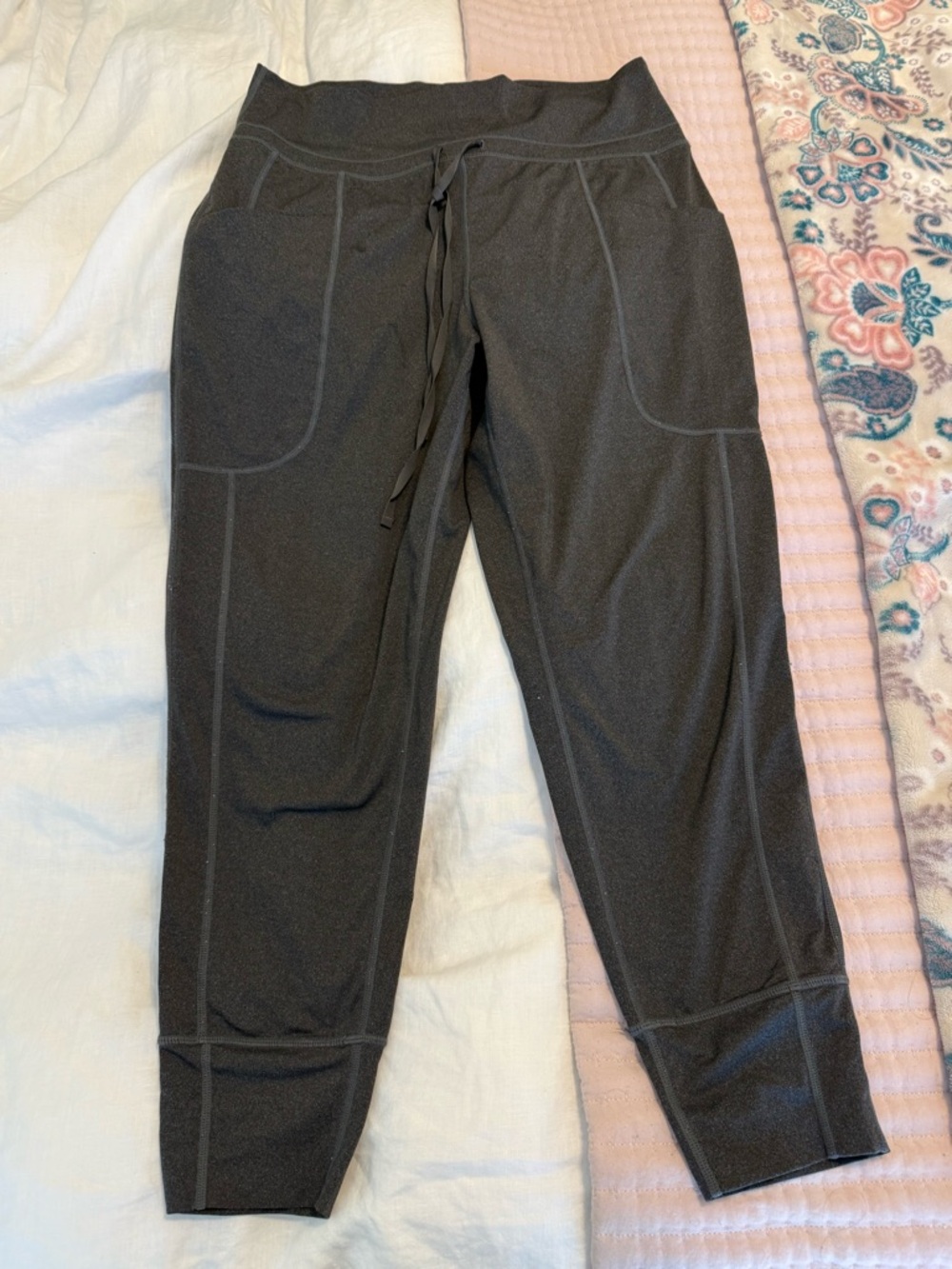 Fabletics Dark Gray Track Joggers
